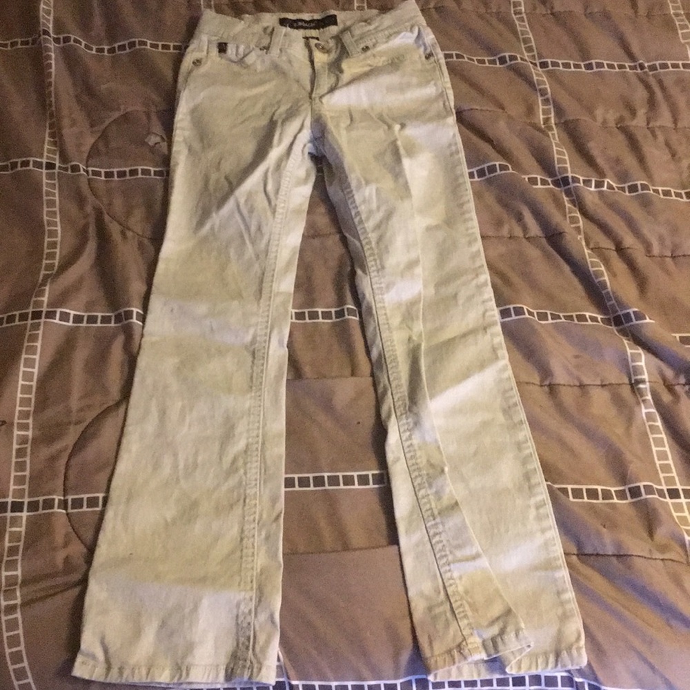 Light beige in color jordache jeans